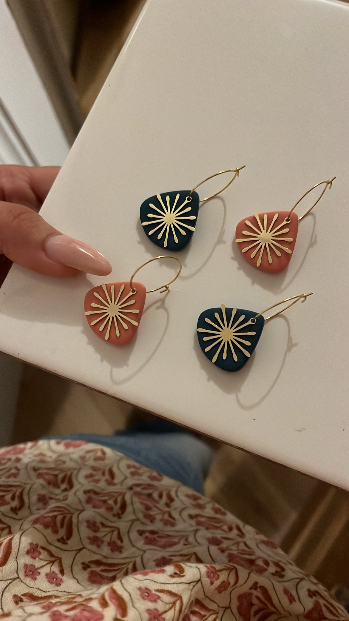 Boucles d’oreilles Dahlia