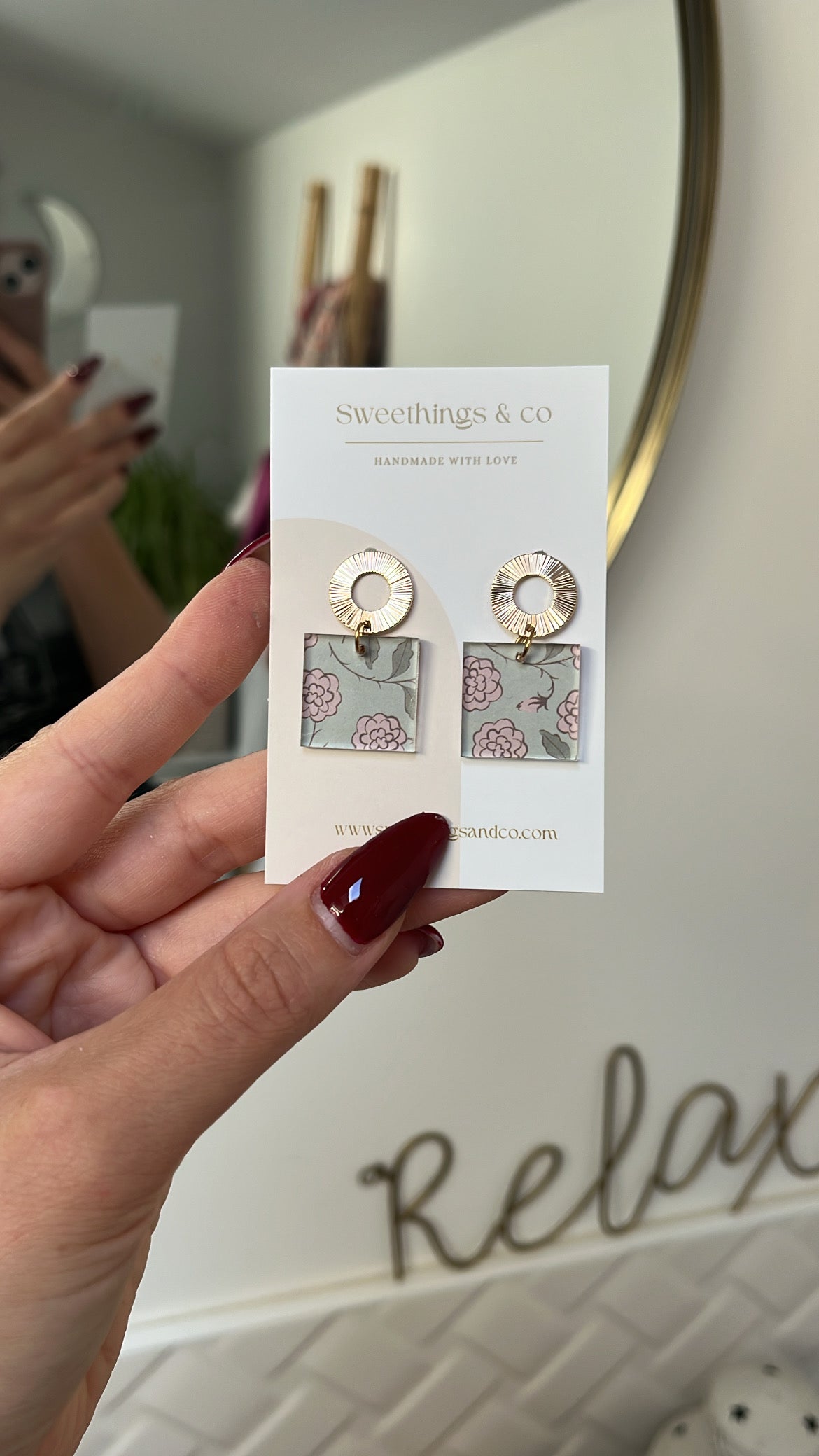 Boucles d’oreilles Collection florale