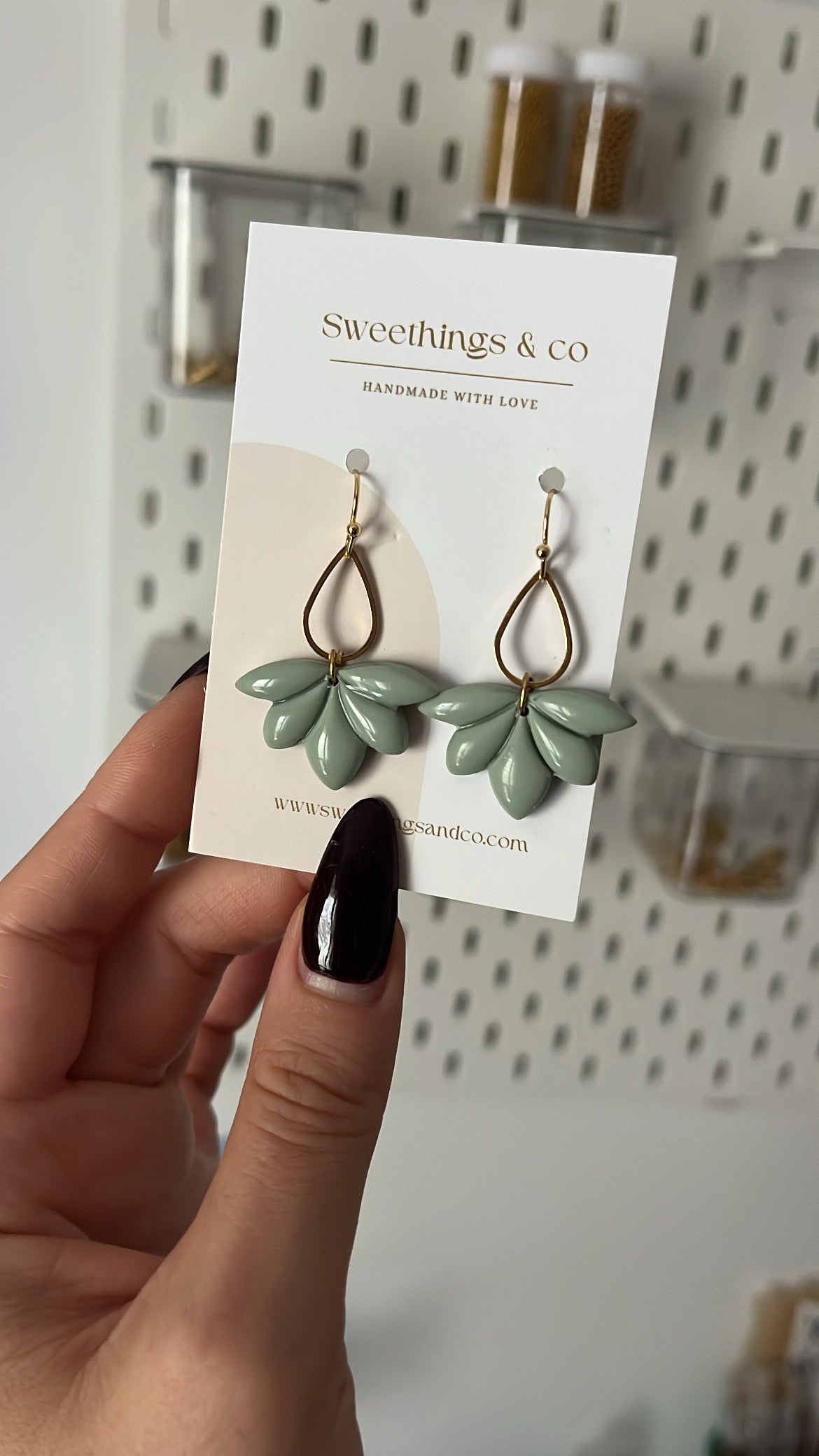 Boucles d’oreilles florales // Couleurs au choix