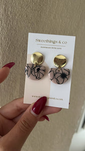 Boucles d’oreilles florales