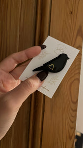 Broche poétique oiseau