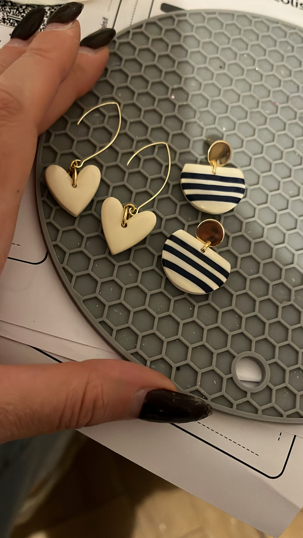 Boucles d'oreilles marinières au choix