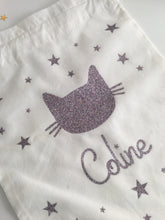 Charger l&#39;image dans la galerie, Pochette Prénom Petit Chat ★ Couleurs au choix ♡