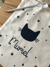 Charger l&#39;image dans la galerie, Pochette Prénom Petit Chat ★ Couleurs au choix ♡