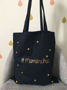 Tote Bag Confettis ★ #MamanChic (avec ou sans prénom)