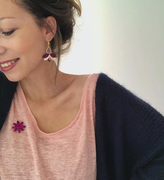 Boucles d'oreilles ESMEE // Prune