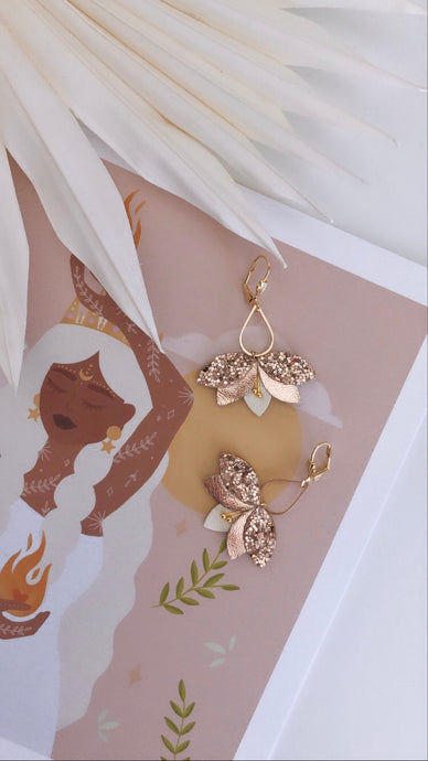 Boucles d'oreilles ESMEE Rose Gold