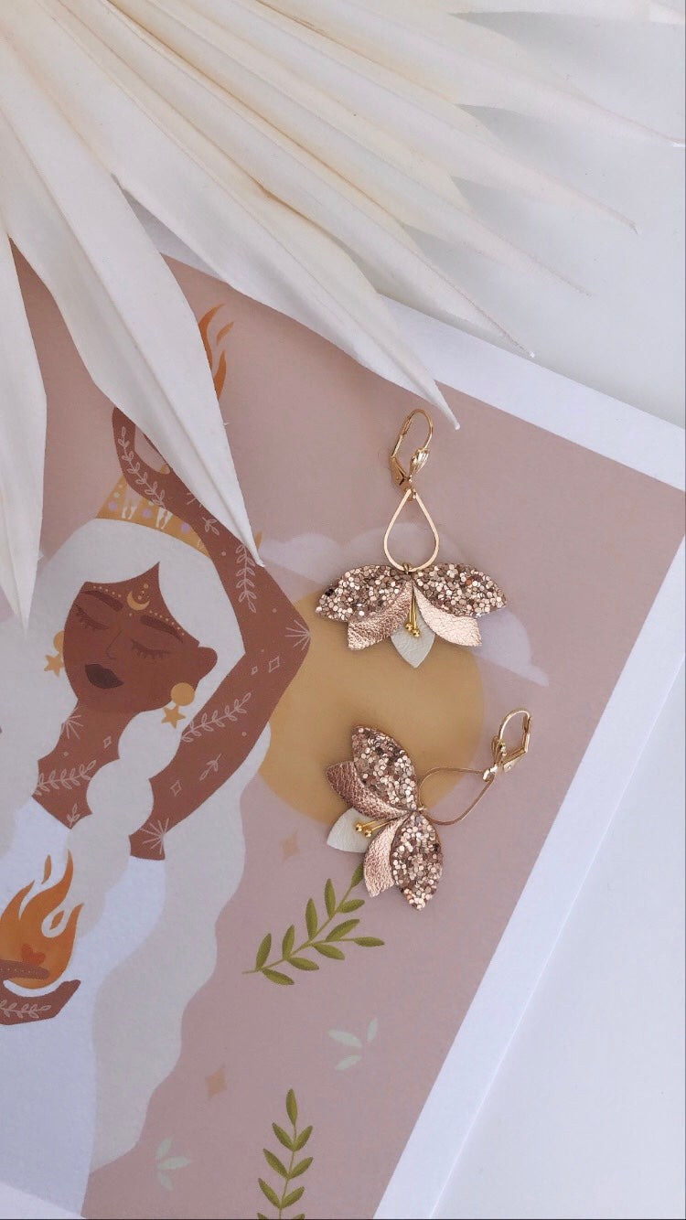 Boucles d'oreilles ESMEE // Rose Gold