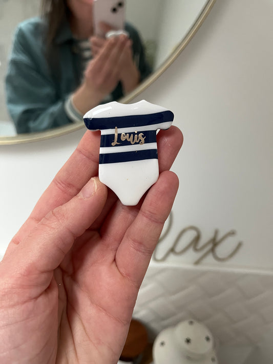 Broche / Magnet Body Prénom personnalisé