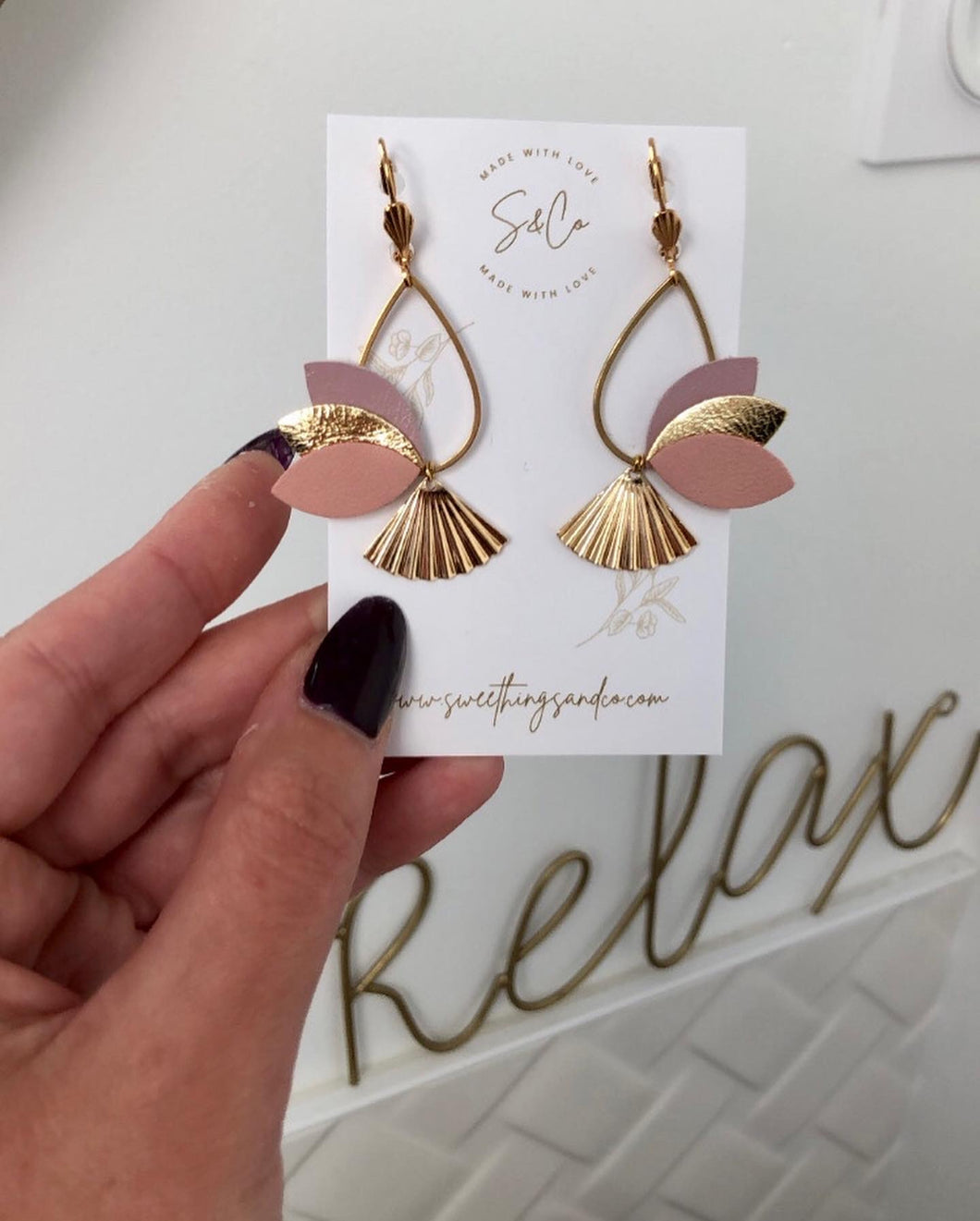 Boucles d'oreilles AMBRE