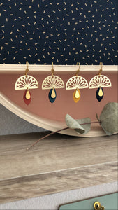 Boucles d'oreilles CASABLANCA (couleurs au choix)