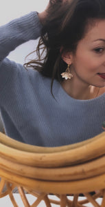 Boucles d'oreilles ESMEE // Rose Gold