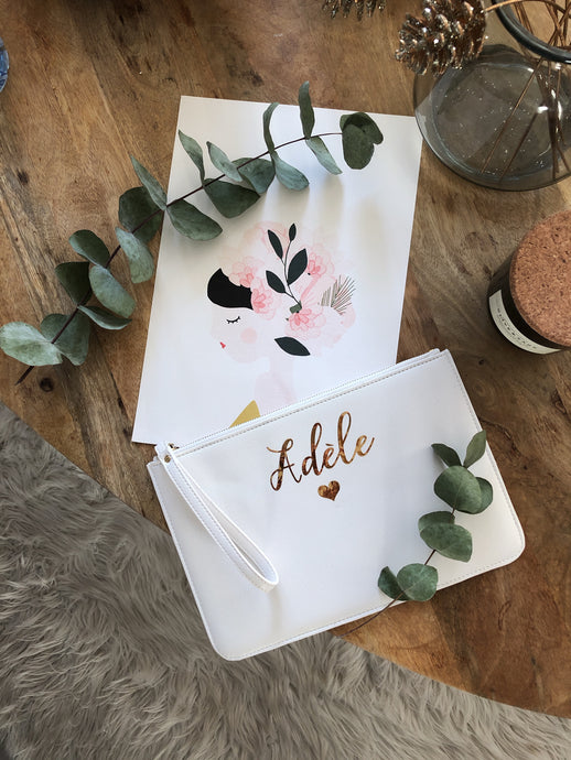 Pochette Poétique Blanc ♡