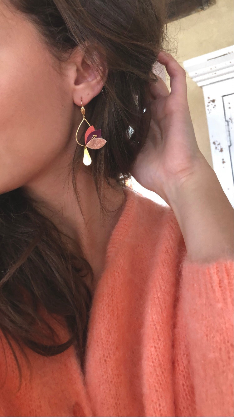 Boucles d'oreilles Flora